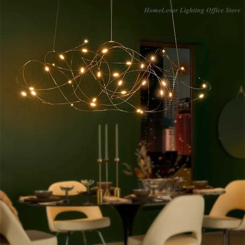 Disc Quasar Chandelier Nordic Moooi Flock Lamp Firefly Designer Lamp for Hotels Luxury Dining Room Furniture Stairwell LightingXJ250725