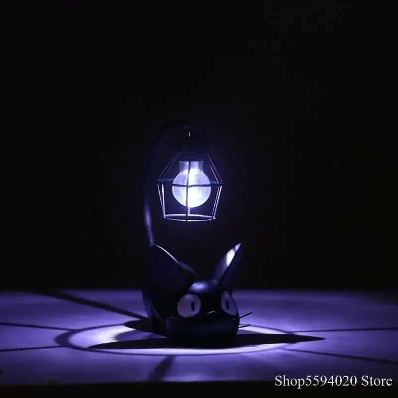 Miniature Cat LED Night Lamp Creative Resin Cat Animal Night Lamp Kitty Table Lamp Childrens Cartoon Room Lamp Decor Home XJ250725