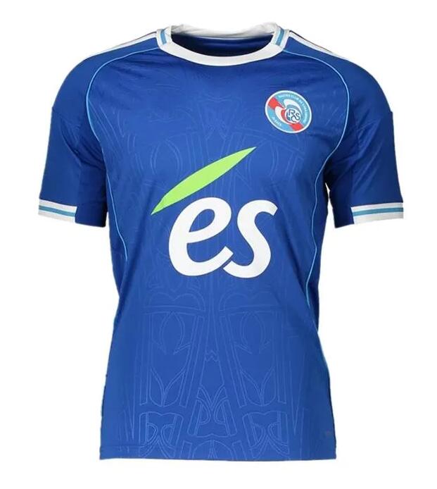 2025 2026 Maillot RC Strasbourg Alsace soccer jerseys SAHI DION maillot de foot EMEGHA 25 26 NANASI SYLLA shirts BAKWA DIARRA DOUKOURE Men Kids Kits u