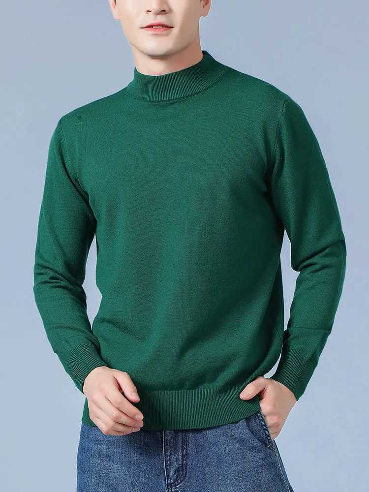 Men Cashmere Sweater Autumn Winter Soft Warm Jumper Pull Homme Hiver Pullover Half turtleneck Knitted Sweaters Z250725