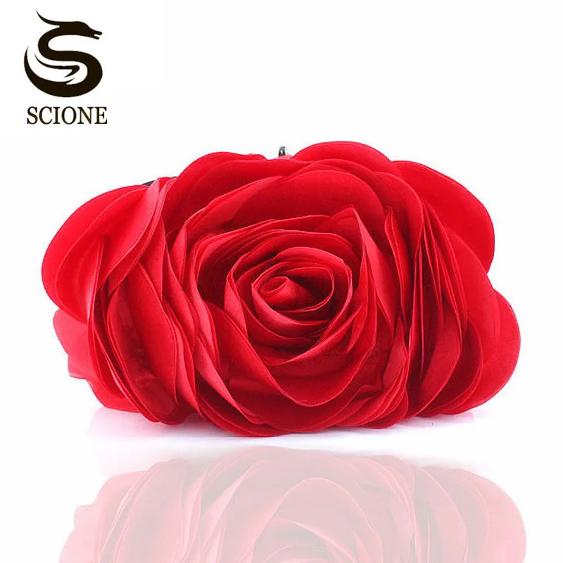 Fashion Flower Clutch Bag Women Wedding Handbag Bridal Clutch Purse Evening Dress Clutches Party Wallet Shoulder Chain Bag 250723