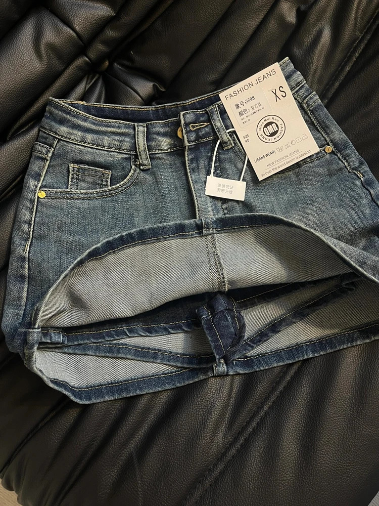 Womens Blue Aline Denim Skirt Y2k Jean Shorts Skirts Harajuku 90s Vintage Mini Cowboy 2000s Fashion Clothes Summer 2024 250725