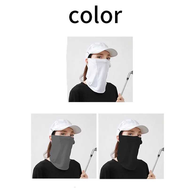 Silk UV Face Scarf for Women Men Sun Protection Neck Cover Breathable Sports Mask for Golf Cycling Outdoor sun screen Z250725