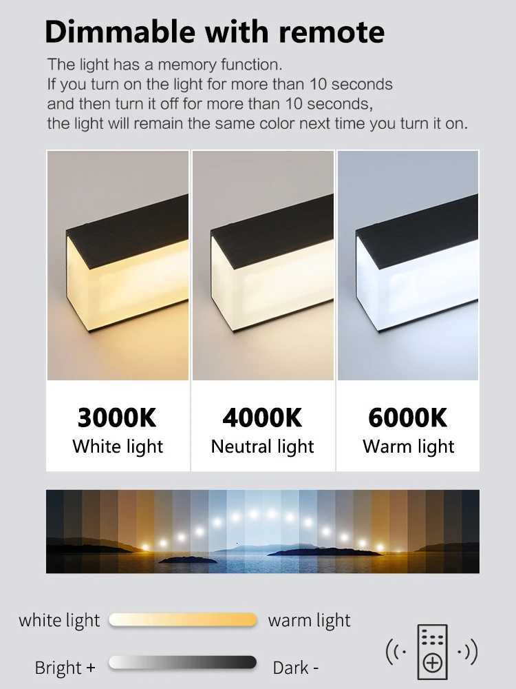 Restaurant Chandelier Modern Simple LED Office Living Room Chandelier Minimalist Desk Bar Table Lamp Kitchen Pendant Lights XJ250725