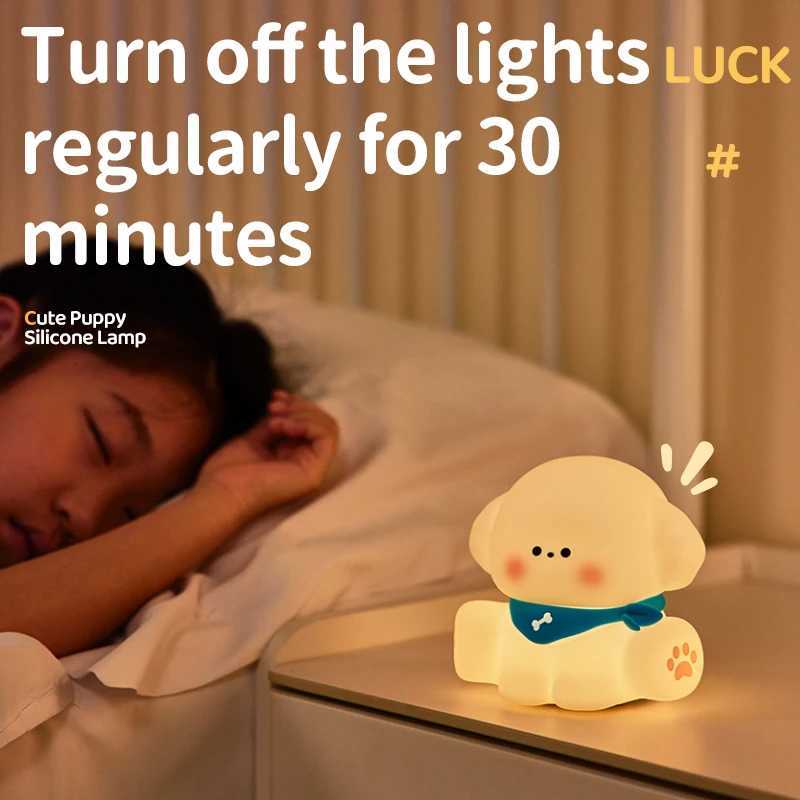 ute Dog Cat Night Light Cartoon Animal Silicone Lamps USB Rechargeable 3 Level Light Adjust Warm Soft Light Birthday Gift Lovely XJ250725