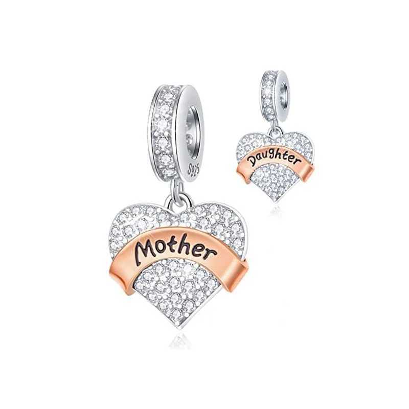 925 Silver Primitive Figure Series 40 13 15 Charm Heart Mom BFF Pendant Bead Fit Original Bracelet Women Jewelry Gift XJ250726