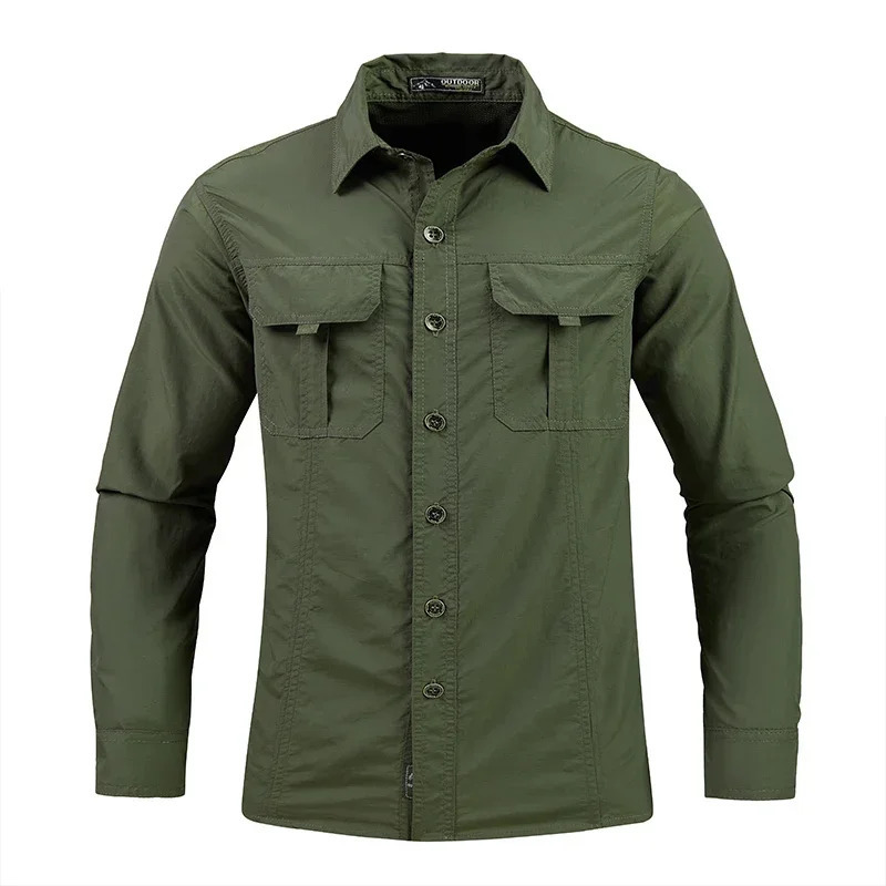 Lightweight Breathable shirt tactical multifunctional outdoor long sleeved work breathable sports sun protection 250717