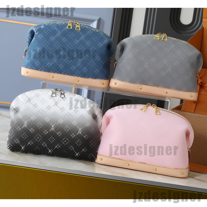 lady denim vanity bag Luxury Cosmetic Bags Fashion Makeup Bag Woman Designer Handbag Travel Cosmetic Pouch Purses Tote Toiletry Bag Zipper Lipstick Case
