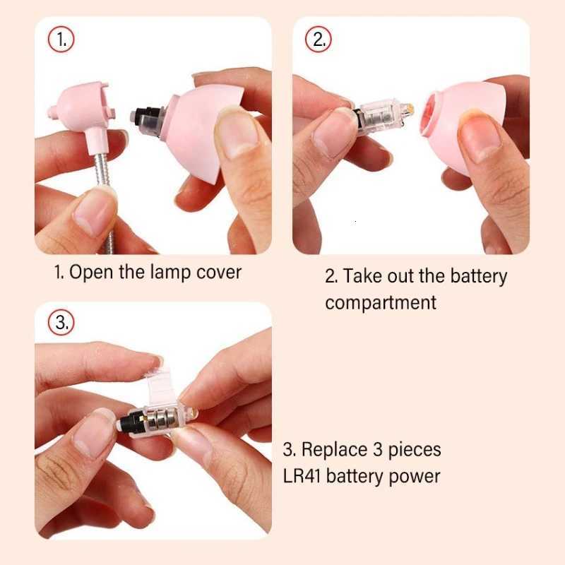 LED Mini Desk Lamp Foldable Magnetic Night Light for Bedroom Study Reading Book Lamps with Clip Eye Protection Bedside Lights XJ250725