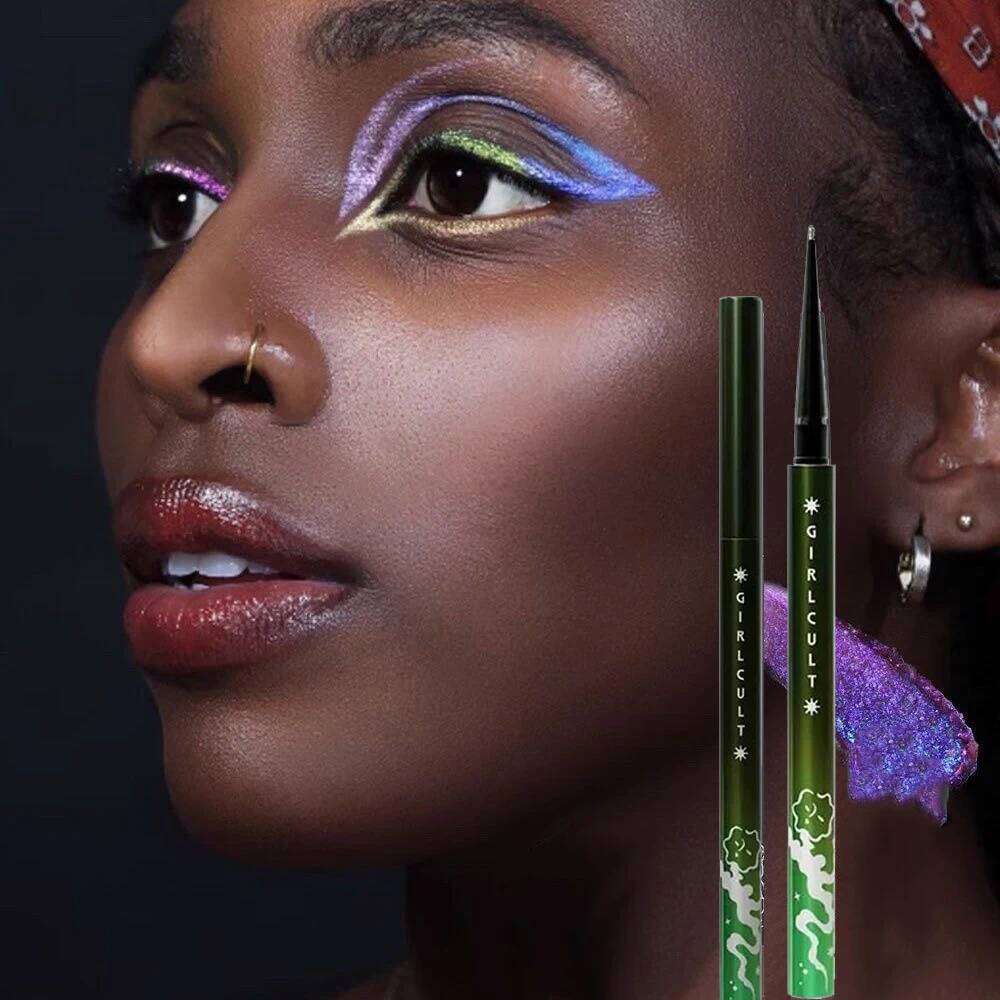 Girlcult lti Functional Pencil Chameleon Eyeliner Gel Pen,Horizontal Silkworm Brightening Glitter Eye liner X250726
