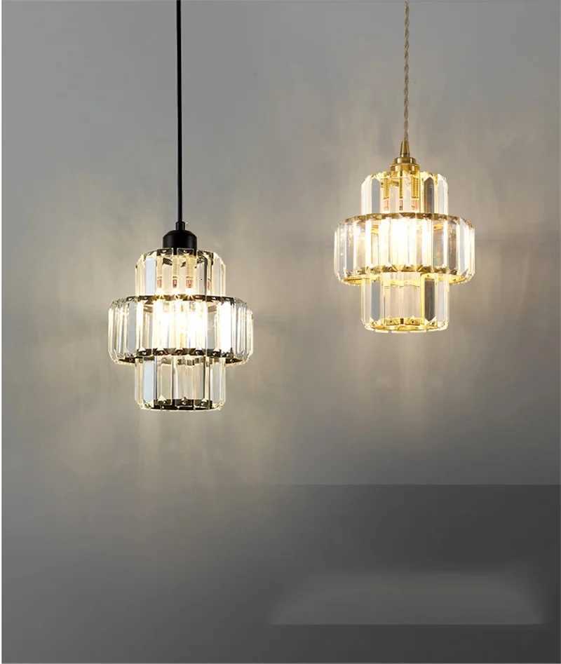 Dining Room Crystal Chandelier Golden Kitchen Island Hanging Light Interior Decor Luxury Modern Led Ceiling Lamp Pendant Light XJ250725