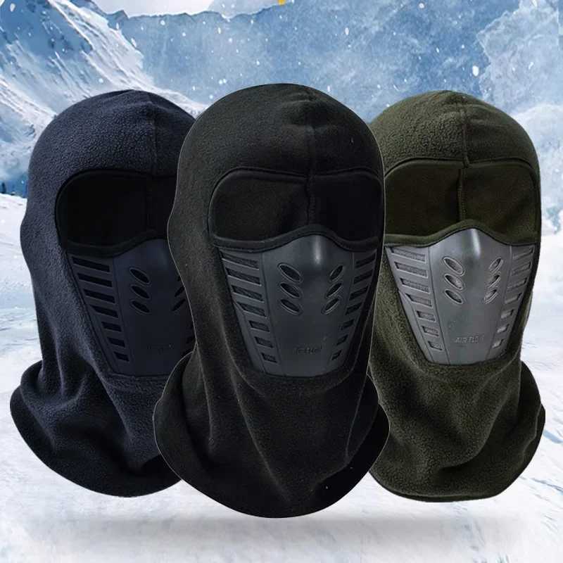 Winter Outdoor Skiing Riding Masked Cap Thickened Fleece Cap Scarf Face Protection Warm Windproof Hat Headgear Mask Z250725