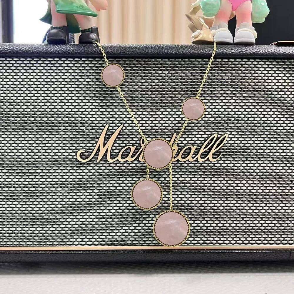 2025 New Sier Four-Leaf Clover Necklace Simple Design Party Fashion Personality Women's High-end Jewelry Gift