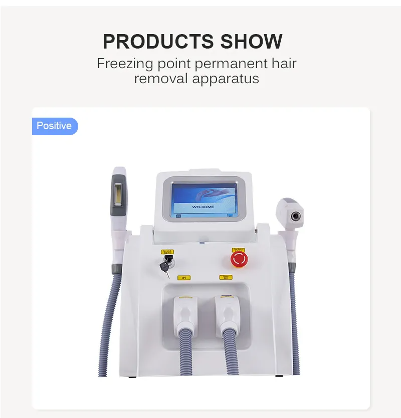 High-Capability Laser And OPT Epilator Laser Painless Hair Removal Machine E-Light Skin Whitening Fast Depilation Permanent Device