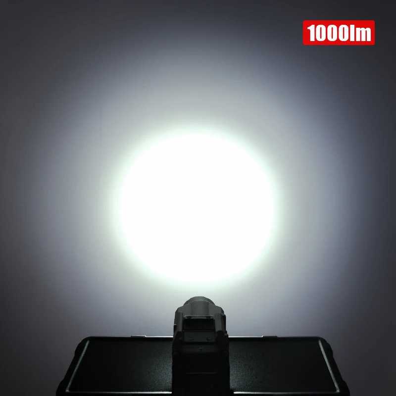 1000 Lumen Tactical Flashlight TR 9 High Power Strobe Scout Light Airsoft Hunting Pistol Lamp For 1913 UNIV System Gear W250722