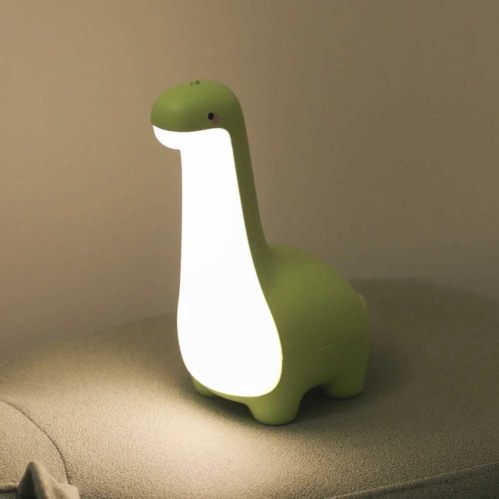Dinosaur Night Light Cute Childrens Night Light Eye Protection Bedside Timing Lamp USB Charging Room Decoration Childrens Gift XJ250725