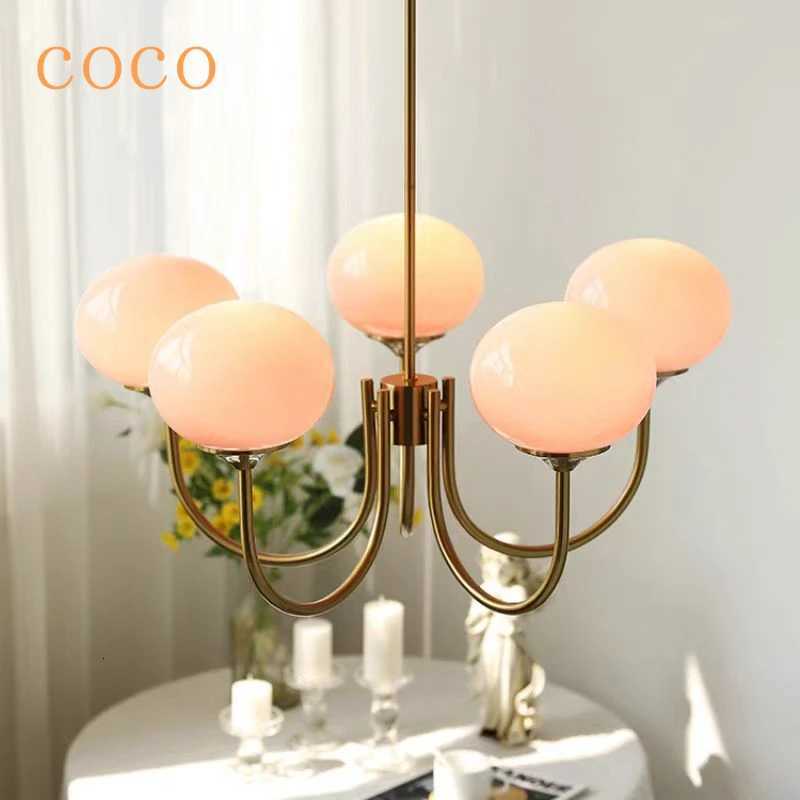 Nordic Simple Room Pendant Lighting Bedroom Lamps Designer Art Warm Romantic Childrens Room Pink Medieval Bauhaus ChandelierXJ250725