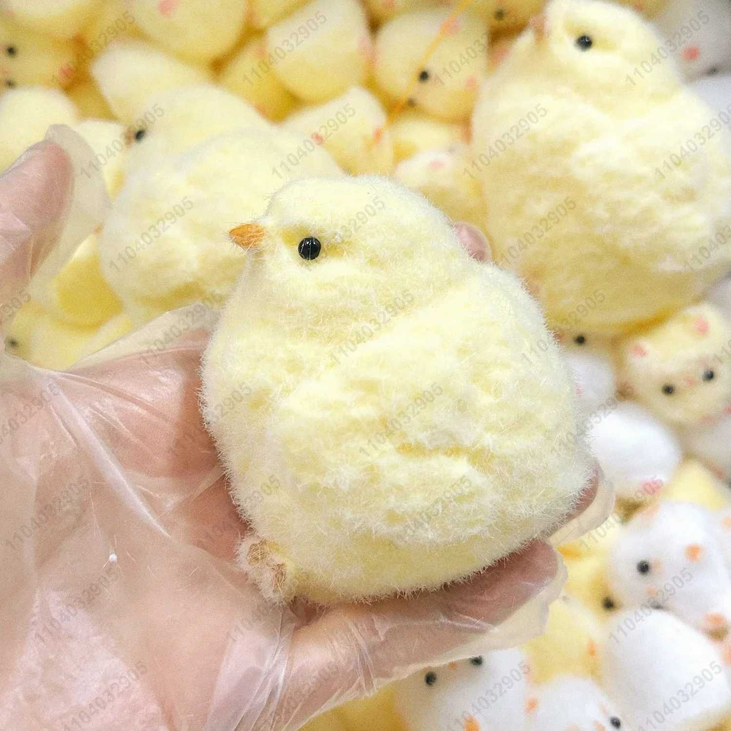 Handmade Yellow Big Chicken Plush Silicone Squishy Pinching Toys Cute Hen Chicks Taba Squeezing Toy Fuzzy Stress Relief y250725