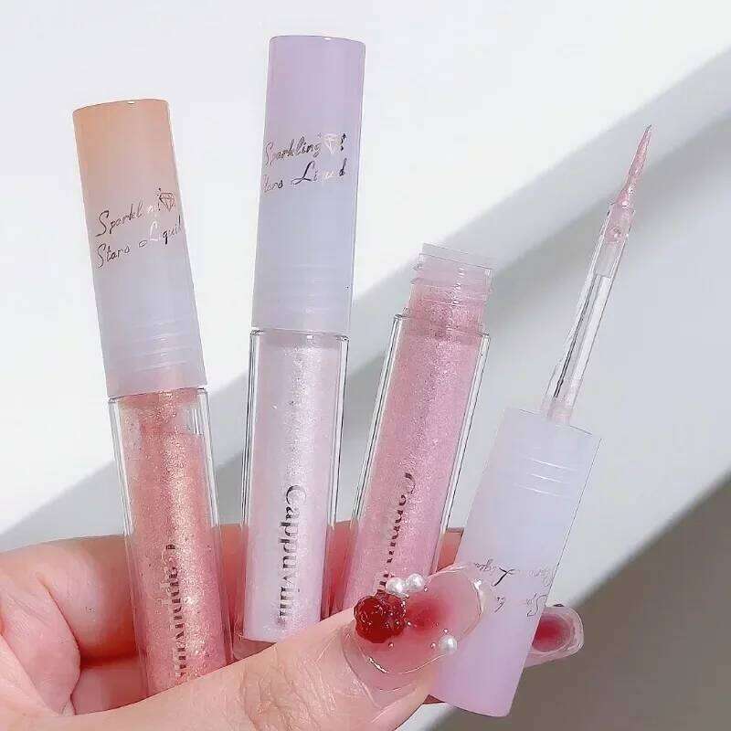 Dia Glitter Liquid Eyeshadow Highlighter Lying Silkworm Shiny Brightening Makeup Waterproof Lasting Women Party Beauty Tools X250726