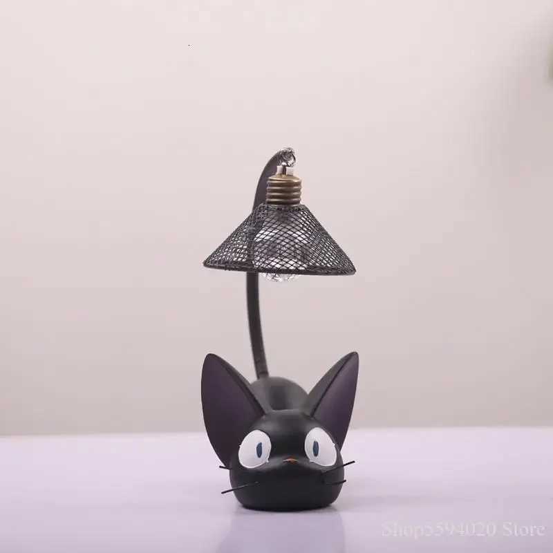Miniature Cat LED Night Lamp Creative Resin Cat Animal Night Lamp Kitty Table Lamp Childrens Cartoon Room Lamp Decor Home XJ250725