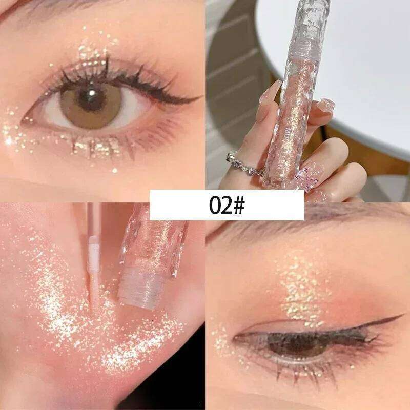 Liquid Glitter Eye Shadow Broken Dia Sequins Eyeliner Pearlescent Fine Flash Lying Silkworm Brightening Highlight Eyeshadow