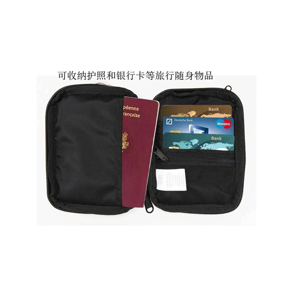 Japanese Style Casual Passport Cover Waterproof Purse Nylon Cloth Card Holder Durable Men Key Wallet Travel Edc Pouch