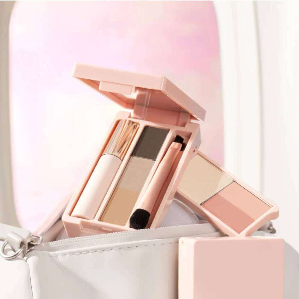 Judydoll Portable lti-Function Box Highlighter Blush Mascara Eyeshadow Eyebrow Powder Brush Cosmetics
