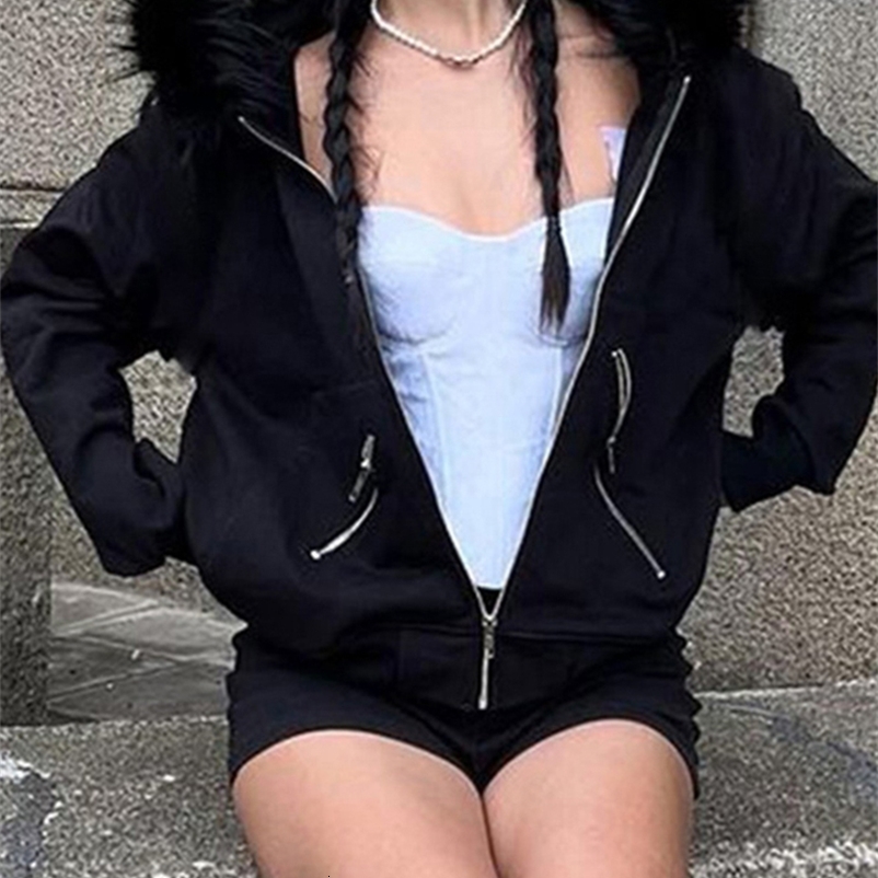 AltGoth Dark Academia Gothic Sweatshirt Women Streetwear Harajuku Vintage Y2k E-girl Cyber Punk Loose Cardigan Tops 250725