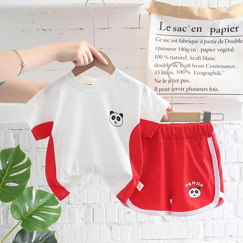 Toddler Baby Boy Girl Clothing Sets Summer Casual Infant Cute Animal Modeling 2pcs Outfits Cotton TshirtShorts Kids Tracksuit 250725