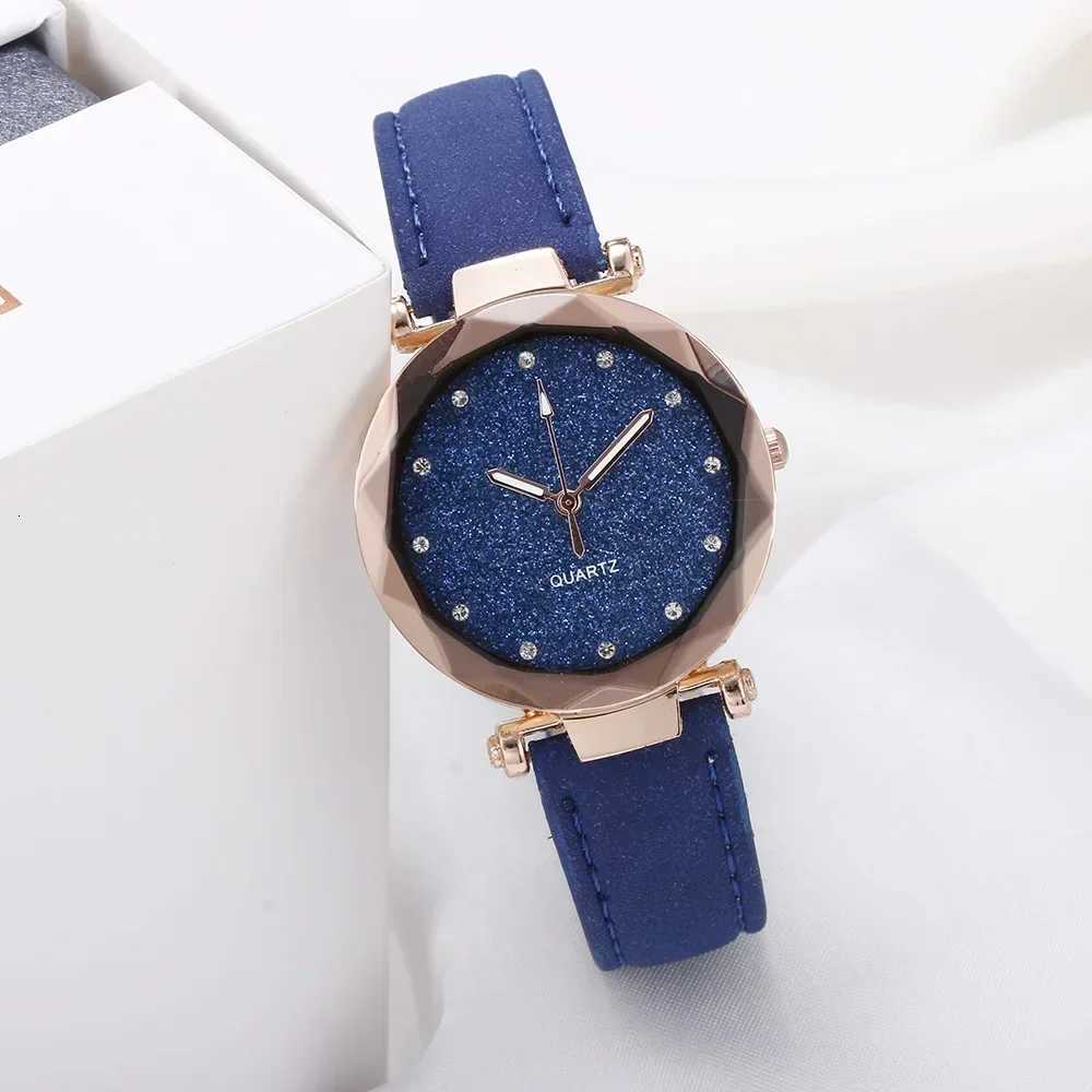 Watches for Women Ladies Watch Round Rhinestone Star Sky Leisure Fashion Trend Frosted Belt Vintage Quartz Wristwatch X250726