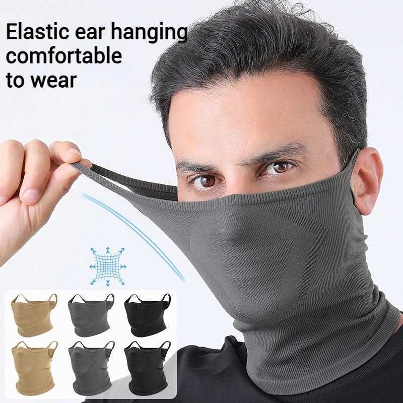 Summer Men Full Face Mask Breathable Sun Protection Cycling Bandana Mask Outdoor Masks Hiking Camping Neck Gaiter Soft Scarf Z250725