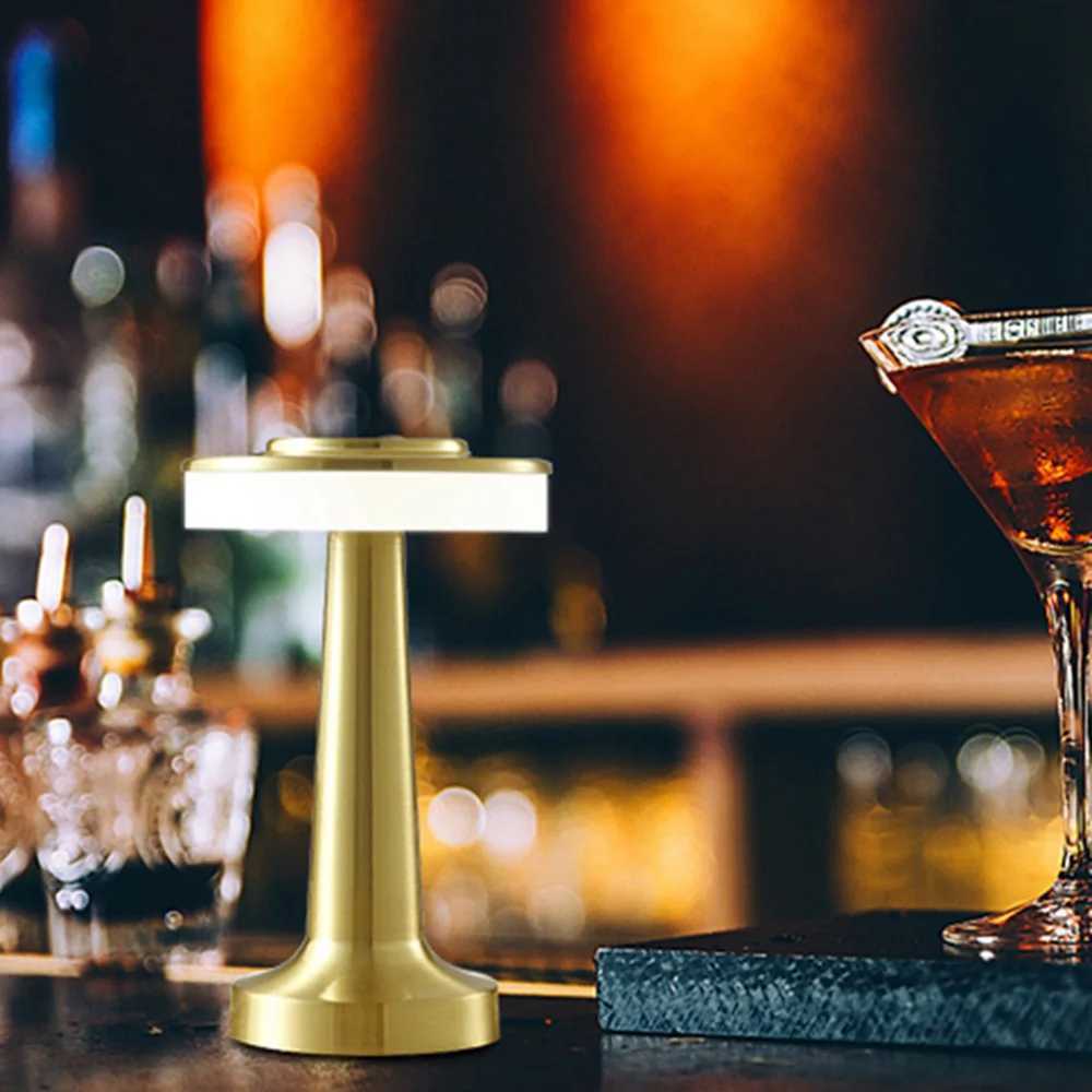 Retro Led Table Lamp Usb Rechargeable Infinitely Dimmable Night Light Camping Light Suitable For Bar Lamp Bedroom Ambient Light XJ250725