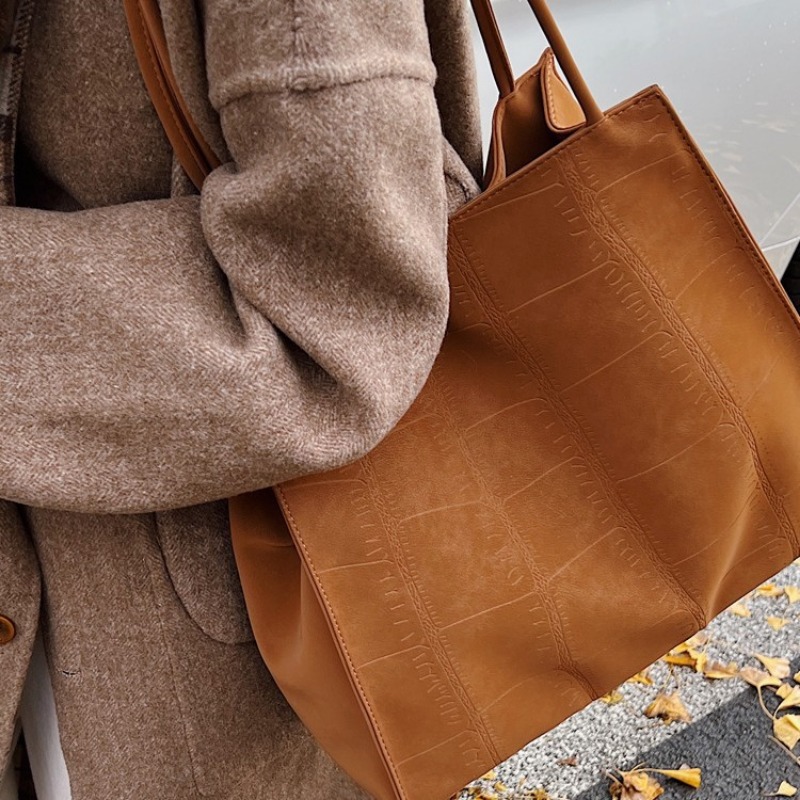 Retro-Inspired Womens Travel Tote with Spacious Interior Elegant Solids and Vintage Checks Available