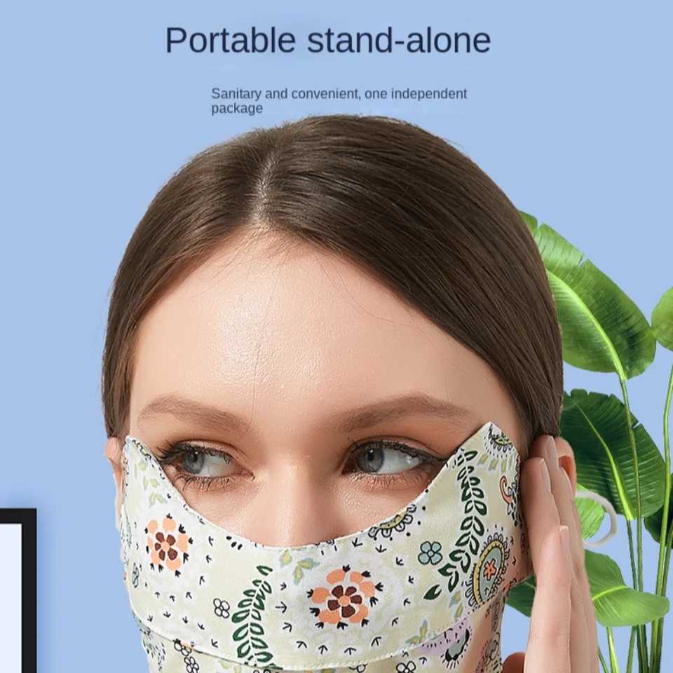Summer Sunscreen Mask Neck Sunshade Silk Face Cover Breathable Riding Mask Protect Eye Anti-uv Mask Outdoor Sports Scarves Z250725