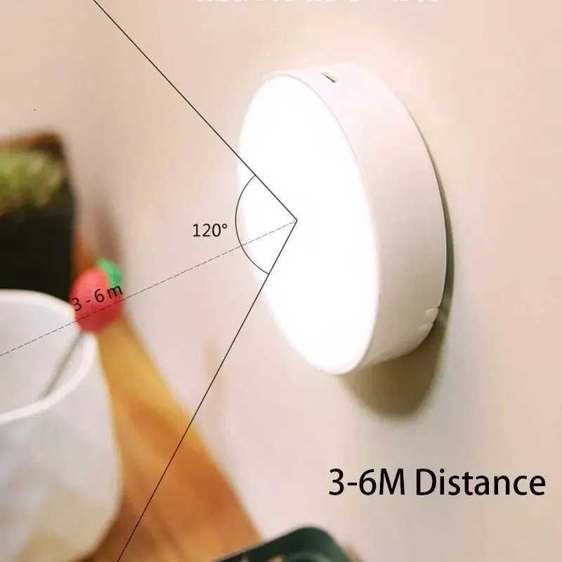 LED Night Light Smart Human Body Sensor Magnetic Suction Wireless-Use No Video Flicker Night Lamp for Closet Stair Bed XJ250725