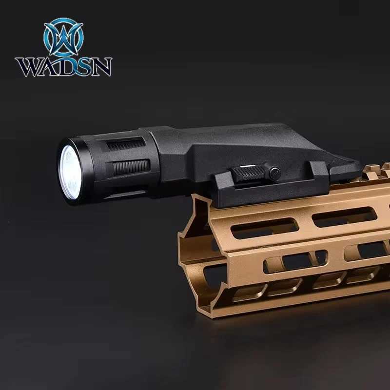WADSN WML Long Tactical Flashlight Hunting Scout Pistol Gun Accessory Constant-on/Momentary-on/Strobe Fits 20MM Rail W250722