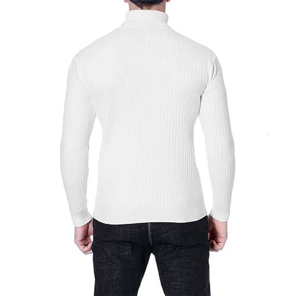 Mens Turtleneck Sweaters Men Pullovers Casual Slim Fit Sweater Male Bottoming Shirt Autumn Winter Warm High Elastic Tops Z250725