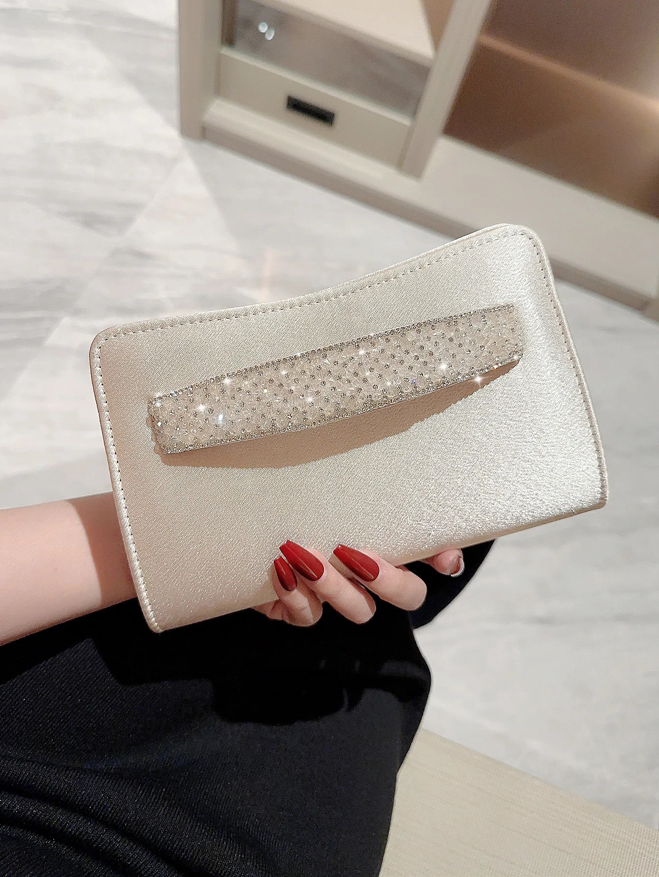 Womens Fashion Satin Clutch Bag Evening Bag Dress Bag Evening Bag Clutch Bag Banquet Bag Wedding Bag Party Prom Bag 250723