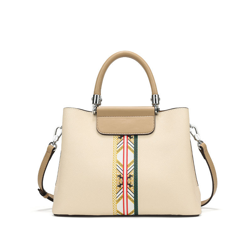 COCIO designer bag New high-quality genuine leather handbag versatile temperament multi compartment casual Boston bag for women