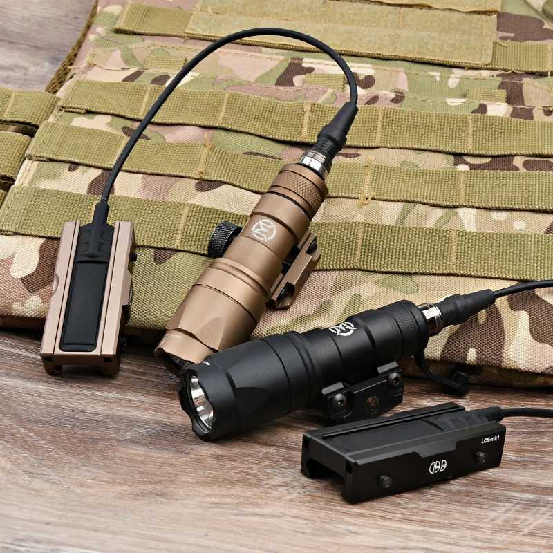 Vadsn Airsoft M600C M300A Sets Tactical Scout Light AR15 Rifle Flashlight With Picatinny Pocket Panel For Flashlight Pressure W250722
