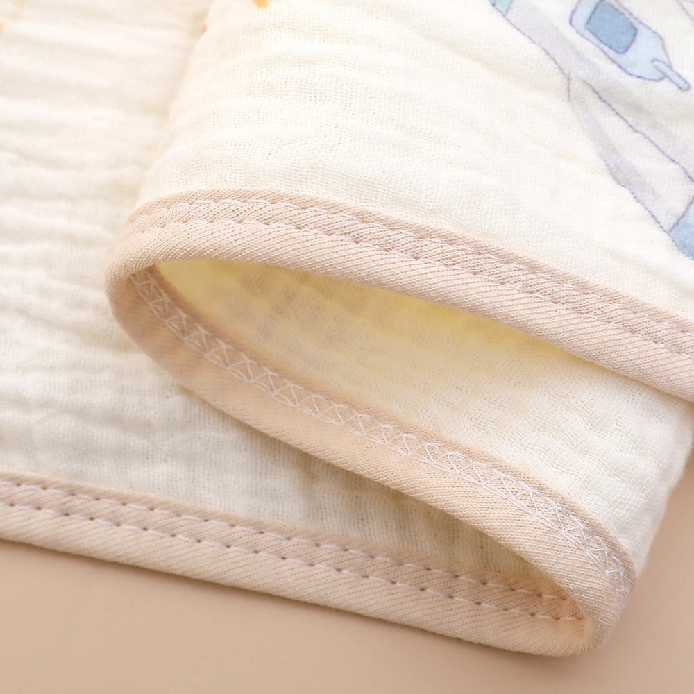 6Layer Cotton Muslin Baby Face Towels Long Burp Cloth for borns Gauze Childrens Towel Kindergarten Hand Items 250725