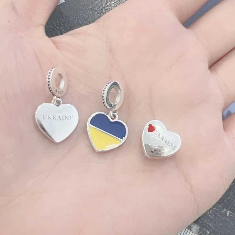 925 Silver DIY Women Jewelry National Flag Dangle Charm Bead Fit Pendant Charms Bracelet Trinket Accessories XJ250726