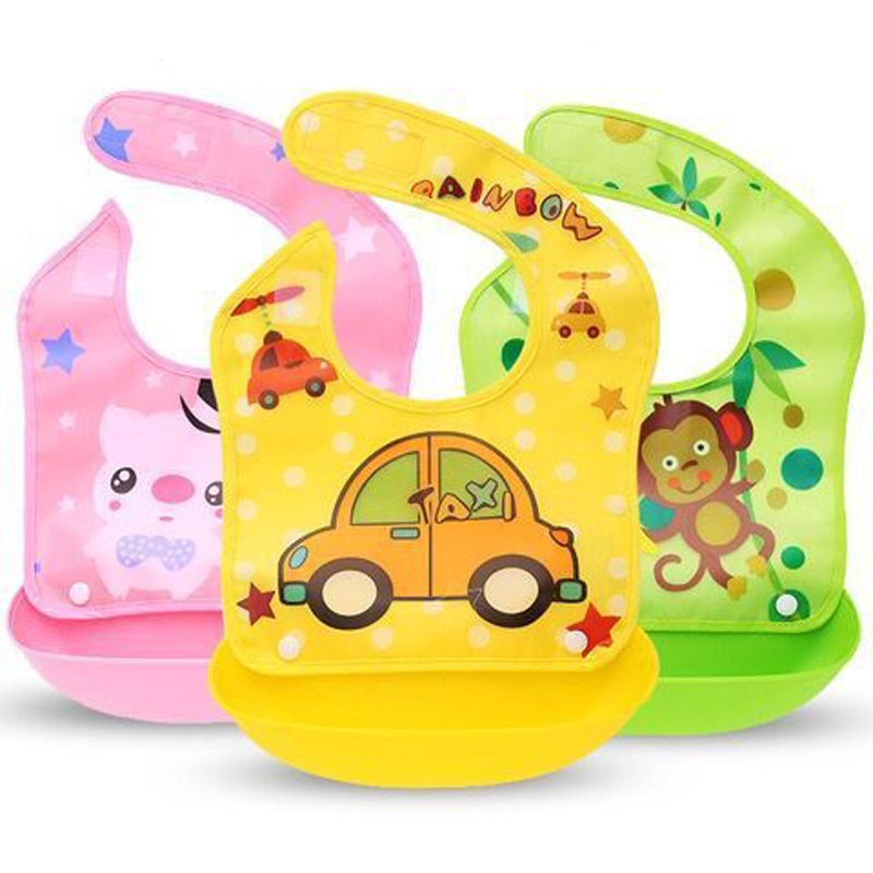 Child Protective Clothing: Waterproof Sleeveless Baby Bib for Easy Cleaning & Safe Eating