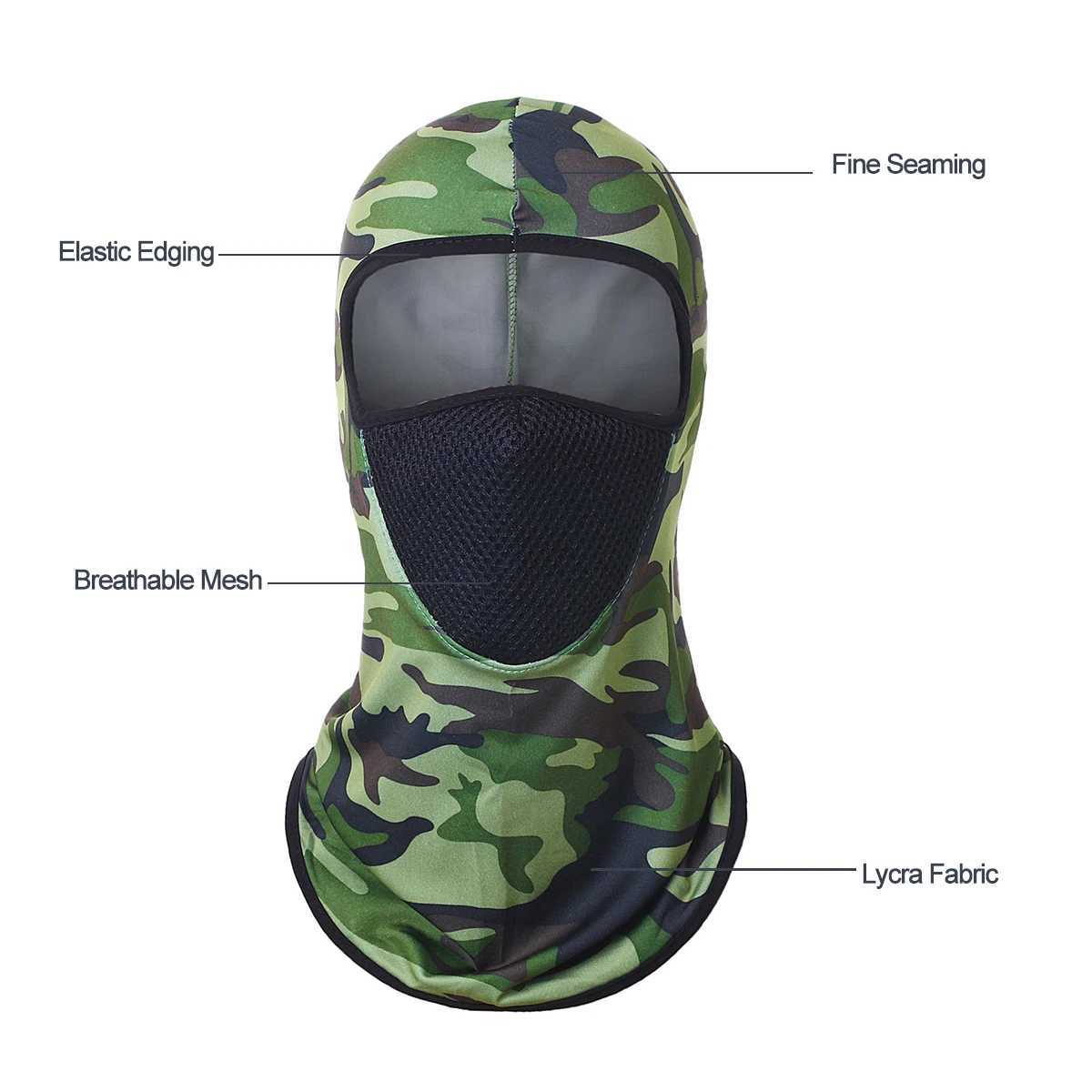 Outdoor Balaclava Hood Motorcycle Bandana Cycling Hunting Hat UV Protection Face Masks Helmet Liner Z250725