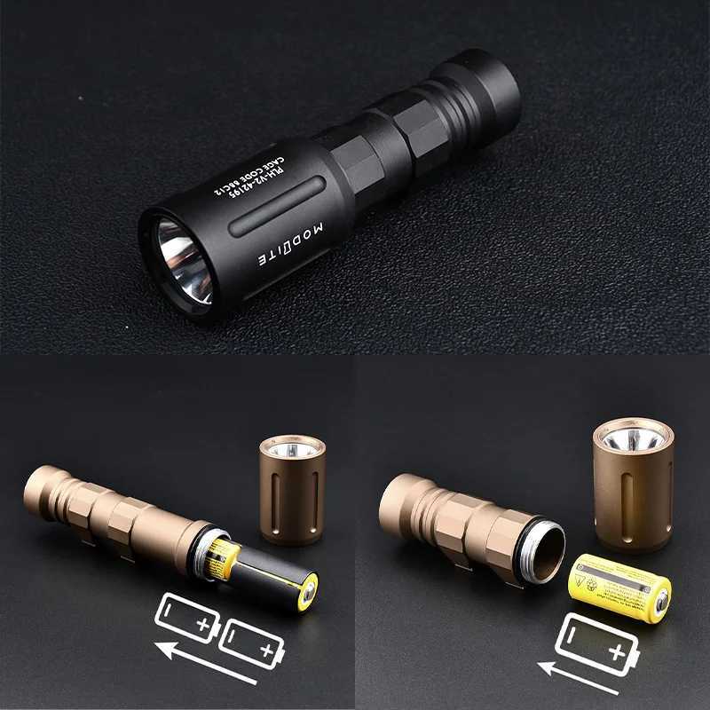 Wadson Metal PLHv2-18650 Tactical Flashlight Single Battery Hunting Light Suitable for 20mm Picatinny Rail Airgun Accessories W250722