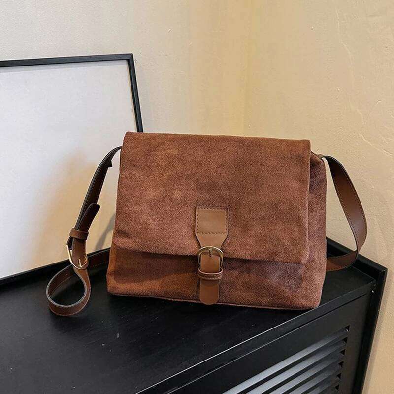 Vintage Underarm Shoulder Bag Fashion Faux Suede Shoulder For Women Crossbody Bags Designer Handbags And Purses