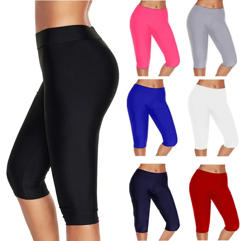 High Waist Push Up Fitness Leggings Crop Wide Waistband Cycling Short Workout Jogging For Women y250725