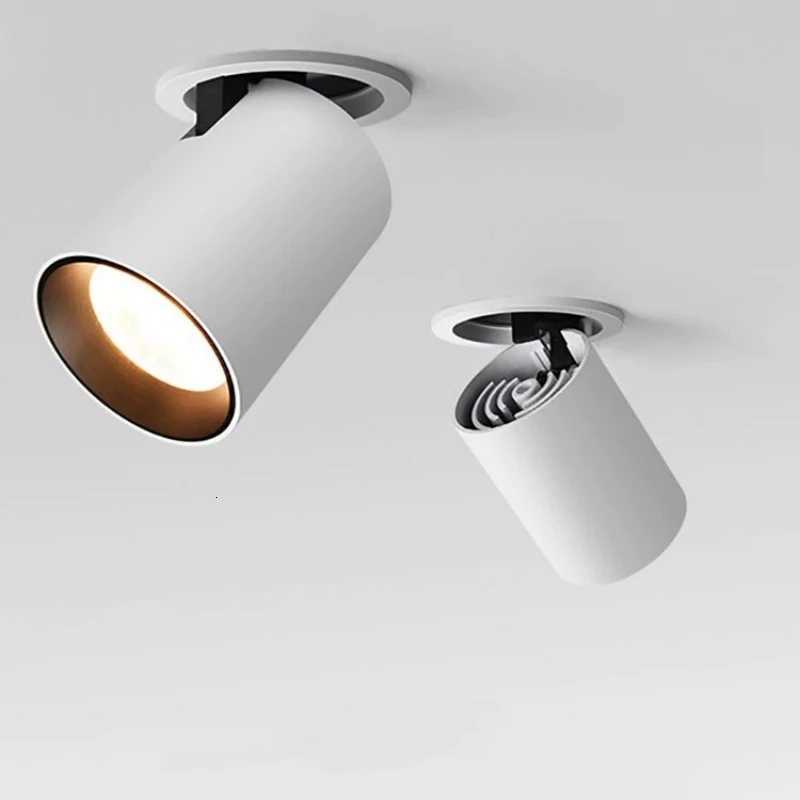 Dimming embedded folding LED downlight 10W 15W 20W LED spotlight for living room TV background wall aisle ceiling COB downlight XJ250725