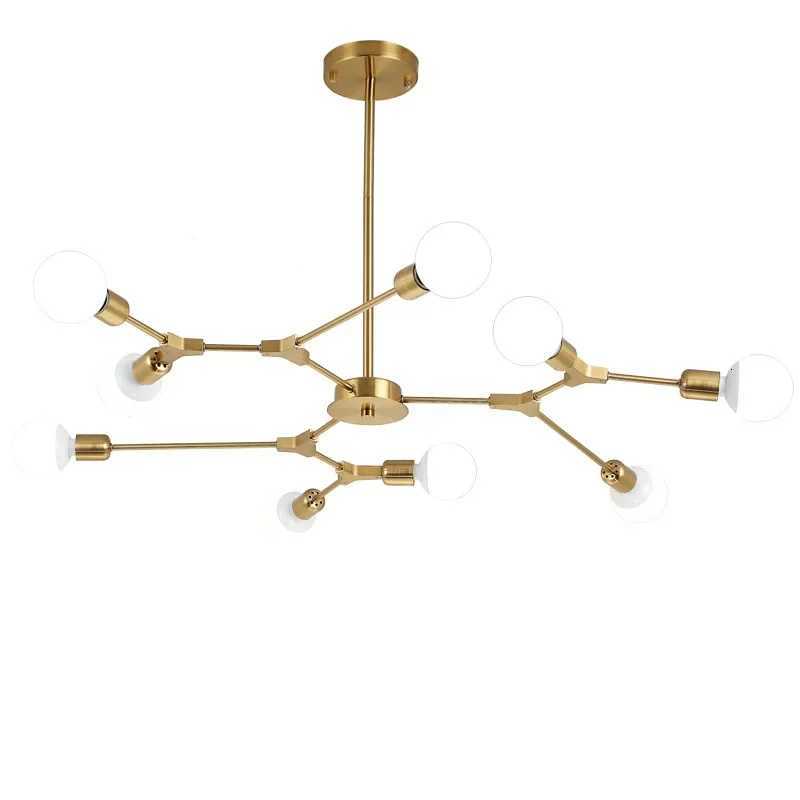 Modern Magic Bean Chandelier Personality Simple Atmospheric Living Room Lamp Molecular Branch Bedroom Electroplating ChandelierXJ250725