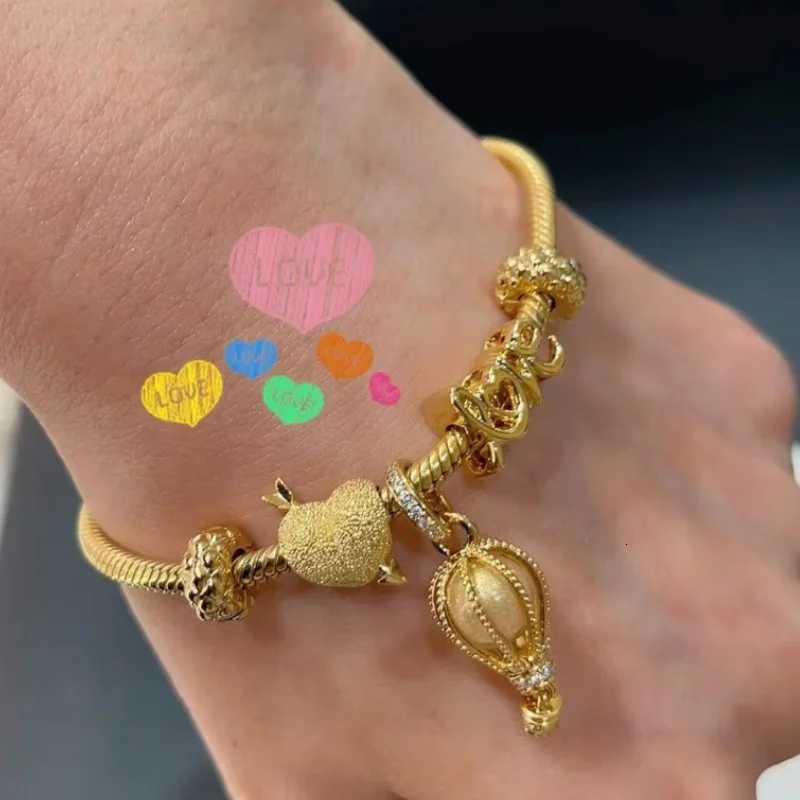 2025 New Gold Plated Sparkling Family Tree Hot Air Balloon Pearl Dangle Charm Bead Fit Original Women Silver925 Bracelet Jewelry XJ250726
